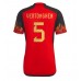 Cheap Belgium Jan Vertonghen #5 Home Football Shirt World Cup 2022 Short Sleeve